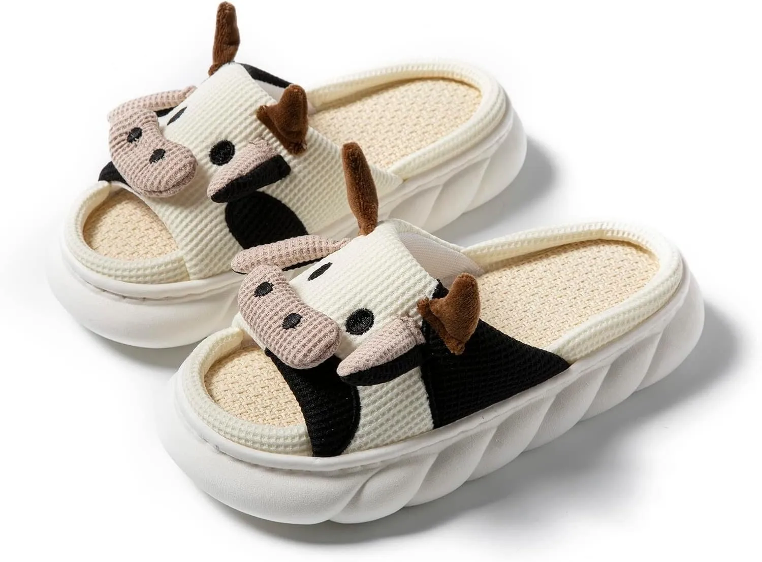 Yoroka Cartoon slippers Cute Animal Shape Slippers,Thick Sole Soft Indoor Outdoor Slippers for Women