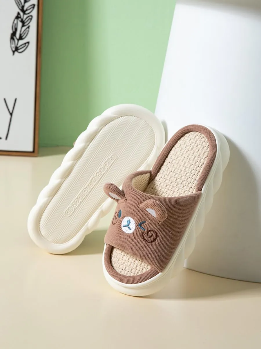 Yoroka Cartoon slippers Cute Animal Shape Slippers,Thick Sole Soft Indoor Outdoor Slippers for Women
