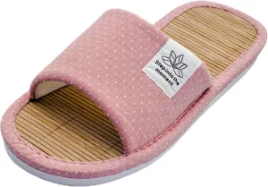 Zenley - Japanese Bamboo House Slippers for Women and Men Indoor - Organic Soft Cotton Fabric for Ultimate Comfort