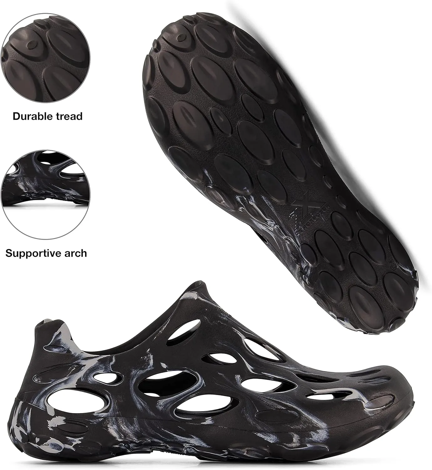 ZeroXposur Mens Aqua Moc - Mens Water Shoes Using Algae-Based EVA - Garden Shoes - Swim Shoes - Aqua Shoes for Men