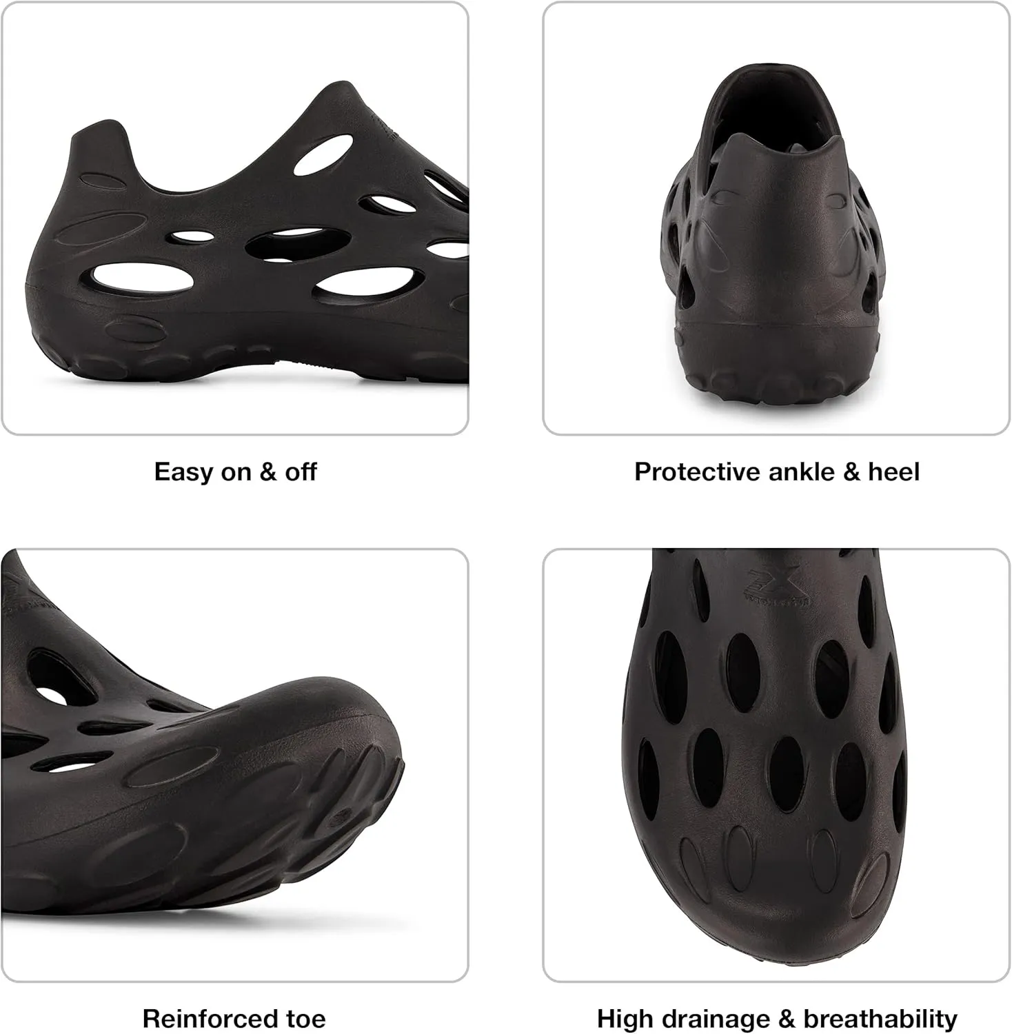 ZeroXposur Mens Aqua Moc - Mens Water Shoes Using Algae-Based EVA - Garden Shoes - Swim Shoes - Aqua Shoes for Men