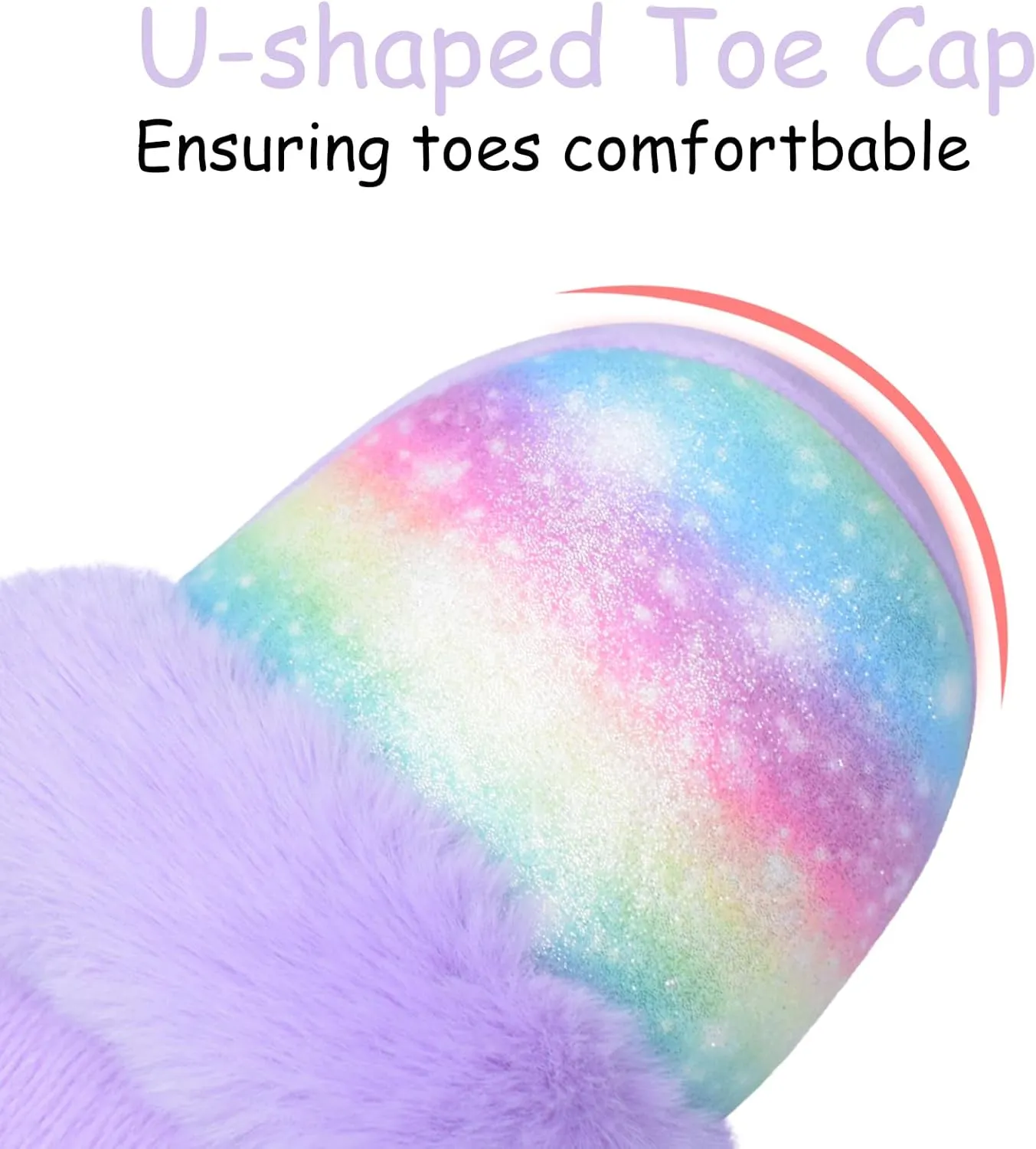 ZGDG Girls Slippers Cute House Slippers,No-Slip Memory Foam Princess House Shoes for Bedroom Indoor Outdoor(Toddler/Little/Big Kid)