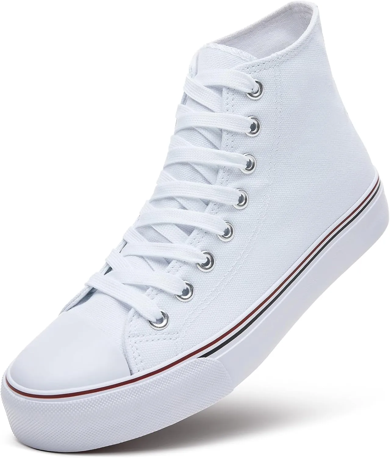 ZGR Womens High Top Canvas Sneakers,Lace-up Canvas Shoes,Casual Tennis Walking Shoes