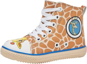 ZuZoo Kids Shoes Animal-Themed, High-Top Canvas Shoe